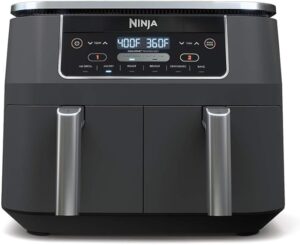 1. Ninja Foodi DZ201 8 Quart Dual Basket Air Fryer