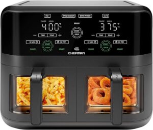 5. CHEFMAN 6 Quart Dual Basket Air Fryer