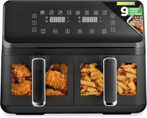 8. Nutrichef Dual Basket Air Fryer