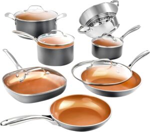 8. Gotham Steel Nonstick Cookware Set
