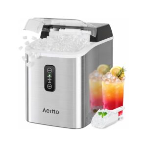 8. Aeitto Countertop Nugget Ice Maker